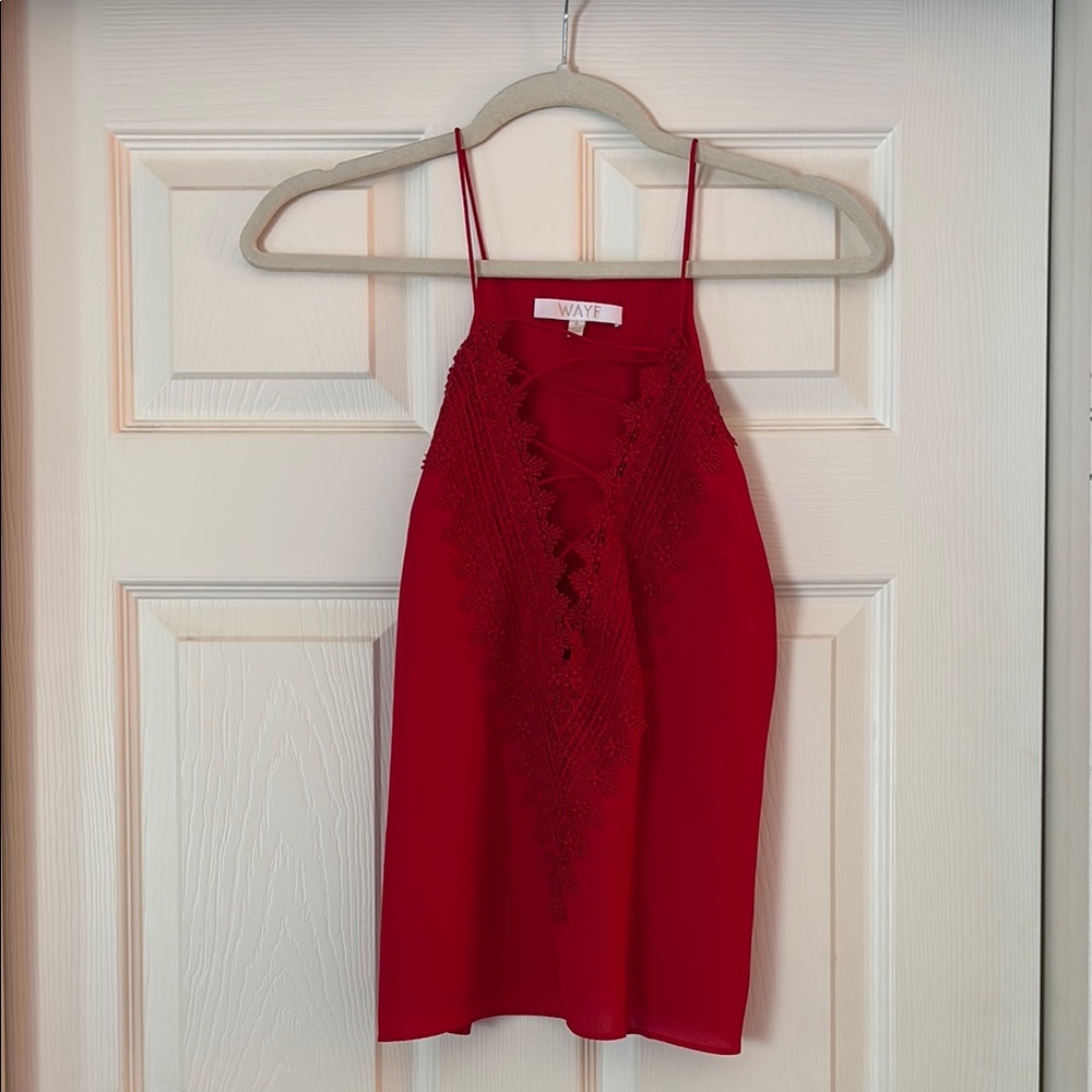 Wayf Red Camisole Top